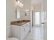 Bathroom features a modern vanity, updated fixtures, and a walk-in shower at 4301 Ridgemoor N Dr, Palm Harbor, FL 34685