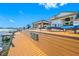 Waterfront view of the dock with lounge chairs; perfect for relaxing by the water at 4803 Longwater Way, Tampa, FL 33615