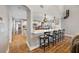 Contemporary kitchen with bar seating and an open layout for entertaining guests at 4803 Longwater Way, Tampa, FL 33615