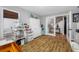 Office space with natural light, storage cabinets, and glass paneled french doors at 4803 Longwater Way, Tampa, FL 33615