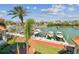 Enjoy the waterfront view from this condo with private boat slips and manicured landscaping at 525 Mandalay Ave # 33, Clearwater Beach, FL 33767
