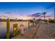 Private dock on the waterfront offering boating access and scenic views of the water at 5812 Mariners Watch Dr, Tampa, FL 33615