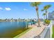 Beautiful view from the dock showcasing the waterfront and nearby homes at 5812 Mariners Watch Dr, Tampa, FL 33615
