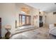 Grand entrance foyer with high ceilings, tile floors, and a view of the living spaces at 5812 Mariners Watch Dr, Tampa, FL 33615