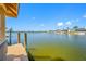 Scenic waterfront view from the dock, showing the tranquil water and sky at 5812 Mariners Watch Dr, Tampa, FL 33615