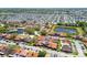 Aerial view of a well-maintained neighborhood with lush landscaping, community pools, and serene ponds at 7360 Ulmerton Rd # 29B, Largo, FL 33771