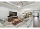 Comfortable living room with hardwood floors and lots of natural light at 8725 Sorano Villa Dr, Tampa, FL 33647