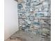 Close-up of unique backsplash design featuring blue and white marbled tiles, adding an elegant touch to the space at 11598 Oak Ln, Largo, FL 33778