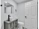 Updated bathroom featuring a modern vanity with vessel sink at 2107 E 93Rd Ave, Tampa, FL 33612