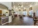 Stylish clubhouse features a bar area, dining tables, and ample seating for residents at 2220 Chianti Pl # 8-0817, Palm Harbor, FL 34683