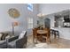 Open concept dining room adjacent to the kitchen, perfect for gatherings with views of living spaces at 2221 Broadway View Ave, Brandon, FL 33510