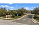 Scenic street view with lush landscaping and community signage at 2221 Broadway View Ave, Brandon, FL 33510