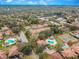 Community aerial view featuring swimming pools, tennis courts and mature landscaping, creating a desirable neighborhood at 2934 Lichen Ln # A, Clearwater, FL 33760