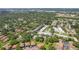 Expansive aerial view of residential community with lush trees, showcasing the neighborhood's serene and green environment at 2934 Lichen Ln # A, Clearwater, FL 33760