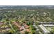 Aerial view of a residential neighborhood with mature landscaping and manicured lawns in a peaceful setting at 2934 Lichen Ln # A, Clearwater, FL 33760