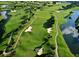 This is an aerial view of the golf course at 3543 Rockaway Dr, Holiday, FL 34691