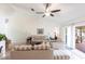 Comfortable living room with neutral furniture and sliding glass doors at 5253 1St N Ave, St Petersburg, FL 33710
