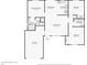 Floor plan showing the layout of the house with rooms and dimensions at 6231 Massey Rd, Zephyrhills, FL 33542