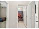 Open bathroom doorway shows shower with Spiderman curtain at 6674 Cobble Bliss St, Zephyrhills, FL 33541