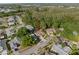 Overhead shot of a lovely home in a neighborhood with mature trees, near a beautiful forest at 775 Brittany Park Blvd, Tarpon Springs, FL 34689