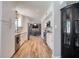 Modern kitchen with stainless steel appliances and white cabinets at 8326 Archwood Cir, Tampa, FL 33615