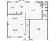 Detailed floorplan showing layout of kitchen, living room, bathroom, and garage at 934 Grand Canyon Dr, Valrico, FL 33594