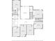This is the upper floor floorplan with the theater room, bedrooms and bathrooms at 10007 Hazelnut Ct, Tampa, FL 33647