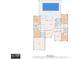 Detailed floorplan showcasing the layout of the 2465 sq ft home with garage, screened porch, and porch at 11510 Moffat Pl, Temple Terrace, FL 33617