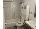 Clean bathroom with modern shower and stylish vanity with updated lighting at 1204 23Rd W Ave, Palmetto, FL 34221