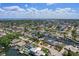 Expansive aerial shot of a waterfront community showcasing homes with easy access to waterways at 1361 46Th Ne Ave, St Petersburg, FL 33703