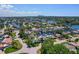 Great aerial view of the neighborhood featuring beautiful landscaping and waterfront properties with boat docks at 1361 46Th Ne Ave, St Petersburg, FL 33703
