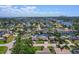 Stunning aerial view of a waterfront property with canal access and lush landscaping, perfect for boating enthusiasts at 1361 46Th Ne Ave, St Petersburg, FL 33703