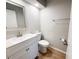 Well-maintained bathroom with a sleek vanity and updated fixtures at 205 Andover N Pl # 110, Sun City Center, FL 33573
