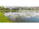 Picturesque community pond surrounded by homes, offering a peaceful waterfront view for residents at 20925 Monza Loop, Land O Lakes, FL 34638