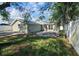 Large grassy backyard surrounded by mature trees with an entertaining patio; an ideal outdoor space at 2712 60Th N Ave, St Petersburg, FL 33714
