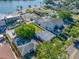 Birds-eye view showing the property's layout and proximity to neighboring houses at 2827 1St Ne St, St Petersburg, FL 33704