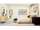 Comfortable bedroom with a neatly made bed, stylish accents, and well-placed furnishings, creating a cozy atmosphere at 31719 Griffin Sands Ln, San Antonio, FL 33576