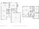 Detailed floor plan showcasing layout of the home, including kitchen, living spaces, bedrooms, and garage at 3802 Cloverhill Ct, Brandon, FL 33511