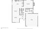 First floor plan of the house shows the kitchen, Gathering room, dining room, living room, and garage at 3802 Cloverhill Ct, Brandon, FL 33511
