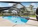 Sparkling swimming pool inside screened enclosure featuring a relaxing spa and a pool cleaner at 3802 Cloverhill Ct, Brandon, FL 33511