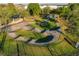 An aerial view of the pump track for community residents at 4777 Ballantrae Blvd, Land O Lakes, FL 34638