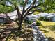 Home exterior featuring mature landscaping, a large shade tree, and a welcoming front yard at 753 Almeda N St, St Petersburg, FL 33702