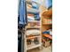 Spacious walk-in closet featuring custom shelving and storage solutions for optimal organization at 753 Almeda N St, St Petersburg, FL 33702