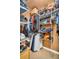 Well-organized walk-in closet with ample shelving and hanging space for clothing and accessories at 753 Almeda N St, St Petersburg, FL 33702