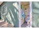 Exterior of a bathroom next to the deck at 126 Orangewood Dr, Dunedin, FL 34698