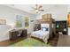 Comfortable bedroom with fun bunk beds, desk, and plenty of storage space, ideal for  at 16119 Carencia Ln, Odessa, FL 33556