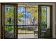Screened-in lanai overlooking the backyard, trees, and pond at 16119 Carencia Ln, Odessa, FL 33556