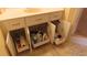 Bathroom vanity with storage space under sink with multiple drawers at 2221 Norwegian Dr # 43, Clearwater, FL 33763