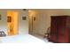 Bedroom with a view into the bathroom and closet at 2221 Norwegian Dr # 43, Clearwater, FL 33763