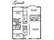 Detailed floor plan showcasing layout and dimensions of the home at 2221 Norwegian Dr # 43, Clearwater, FL 33763
